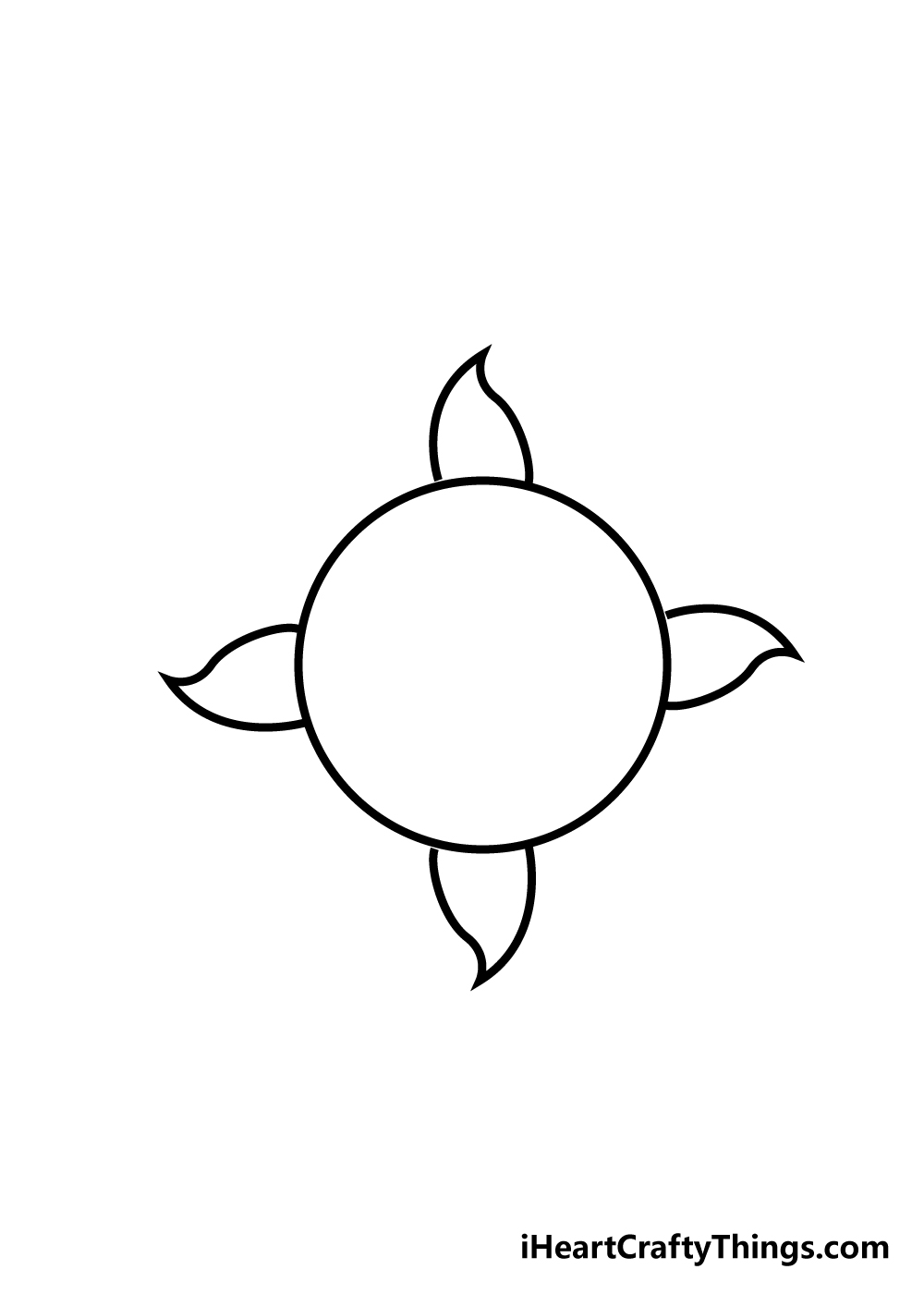 sun drawing step 2
