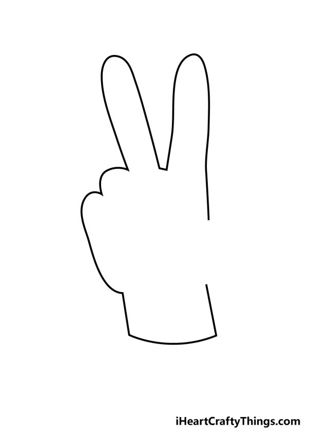 Peace Sign Drawing - How To Draw A Peace Sign Step By Step