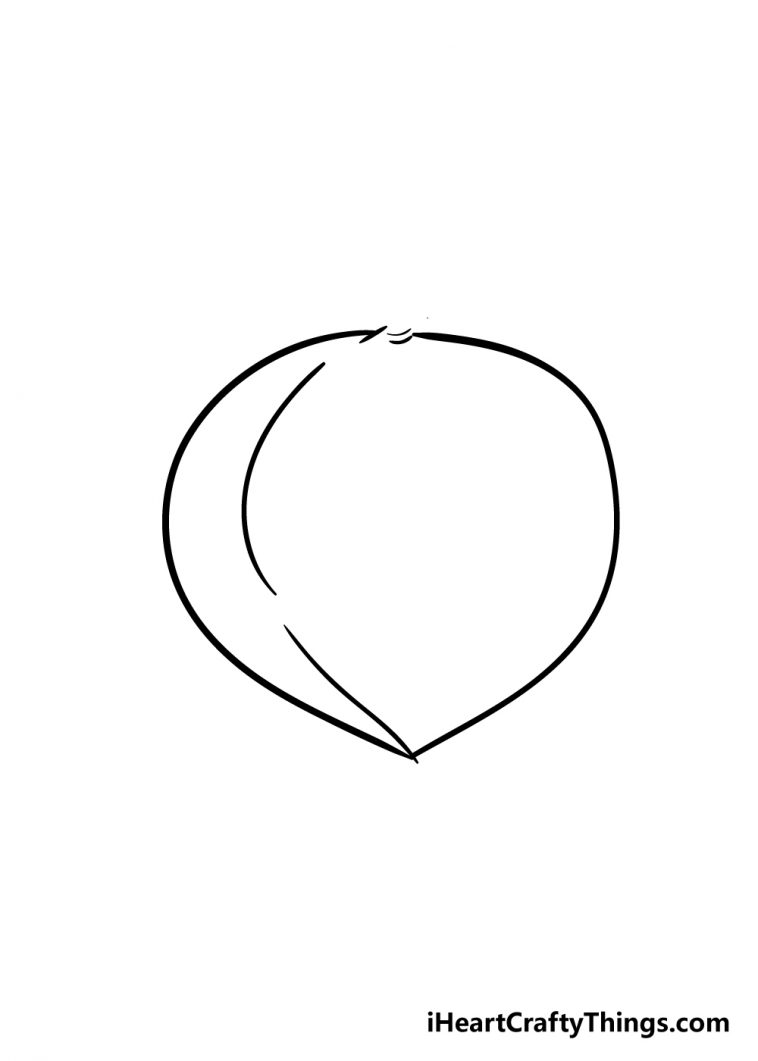 Peach Drawing How To Draw A Peach Step By Step