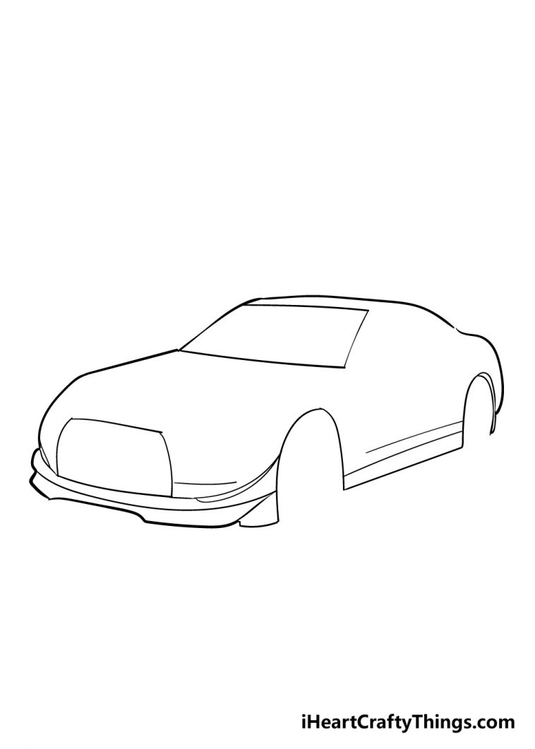 Racecar Drawing - How To Draw A Racecar Step By Step