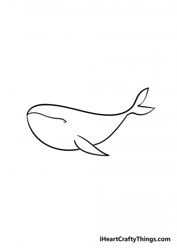 Whale Drawing - How To Draw A Whale Step By Step!