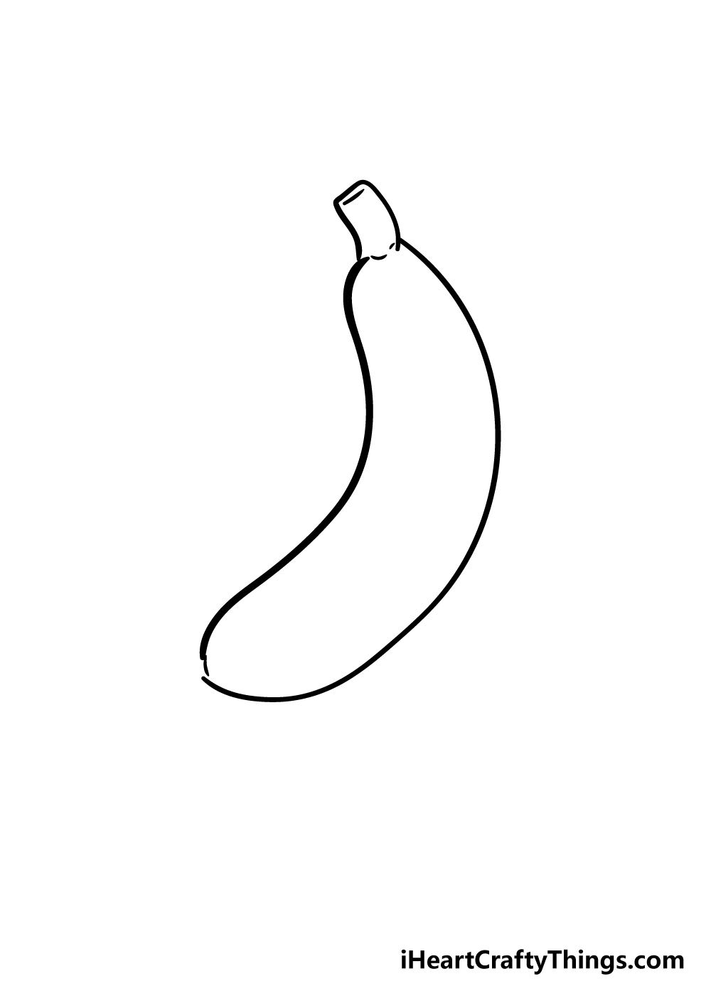 banana drawing step 3