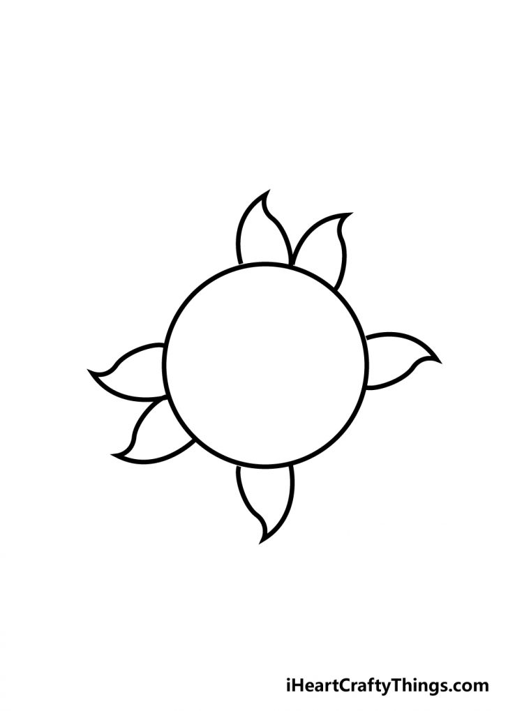 Sun Drawing How To Draw The Sun Step By Step