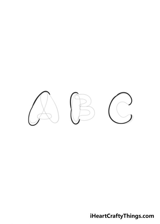 Bubble Letters Drawing How To Draw Bubble Letters Step By Step