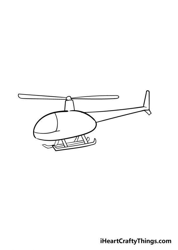 Helicopter Drawing - How To Draw A Helicopter Step By Step