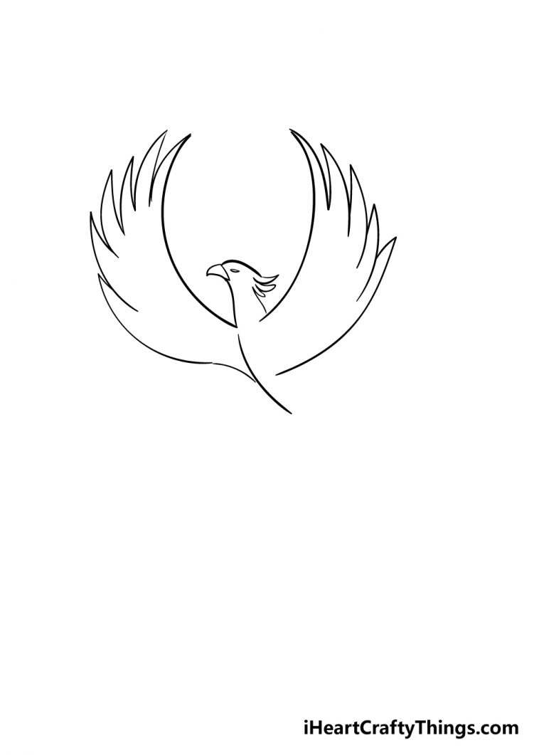 Phoenix Drawing How To Draw A Phoenix Step By Step