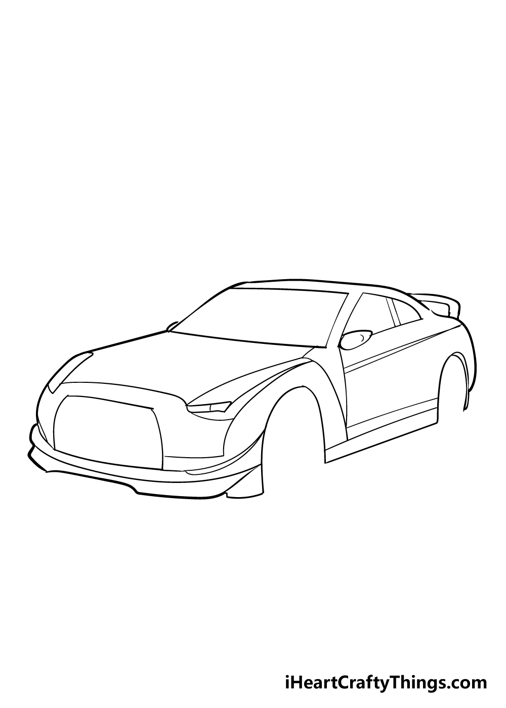 racecar drawing step 3