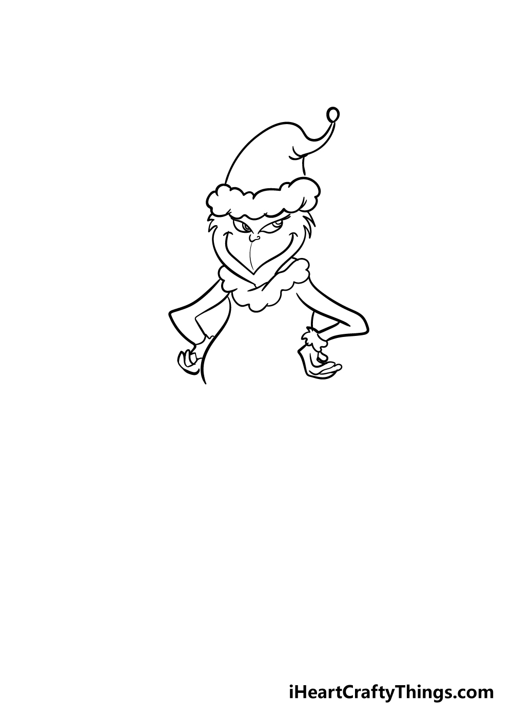 grinch drawing step 4