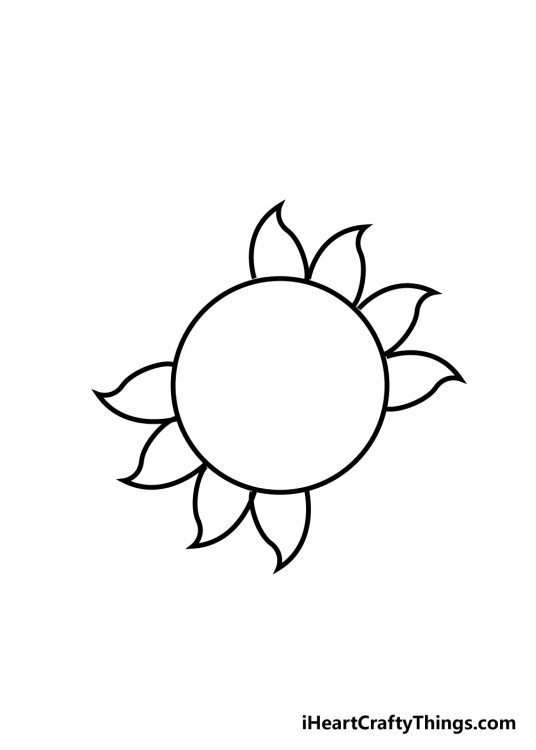  Sun Drawing - How To Draw The Sun Step By Step