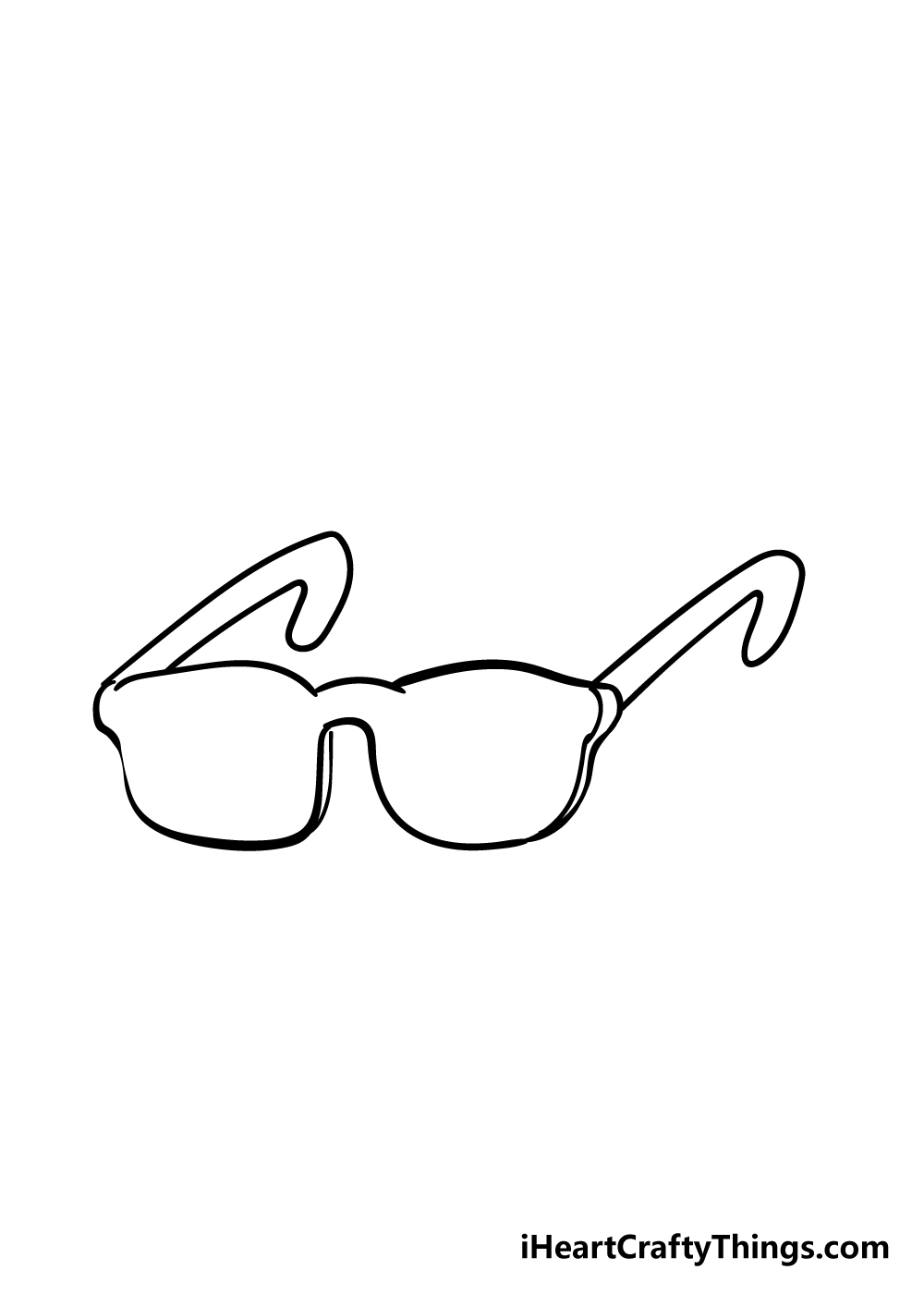 glasses drawing step 4