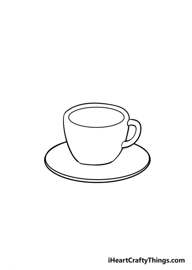 Coffee Cup Drawing - How To Draw A Coffee Cup Step By Step