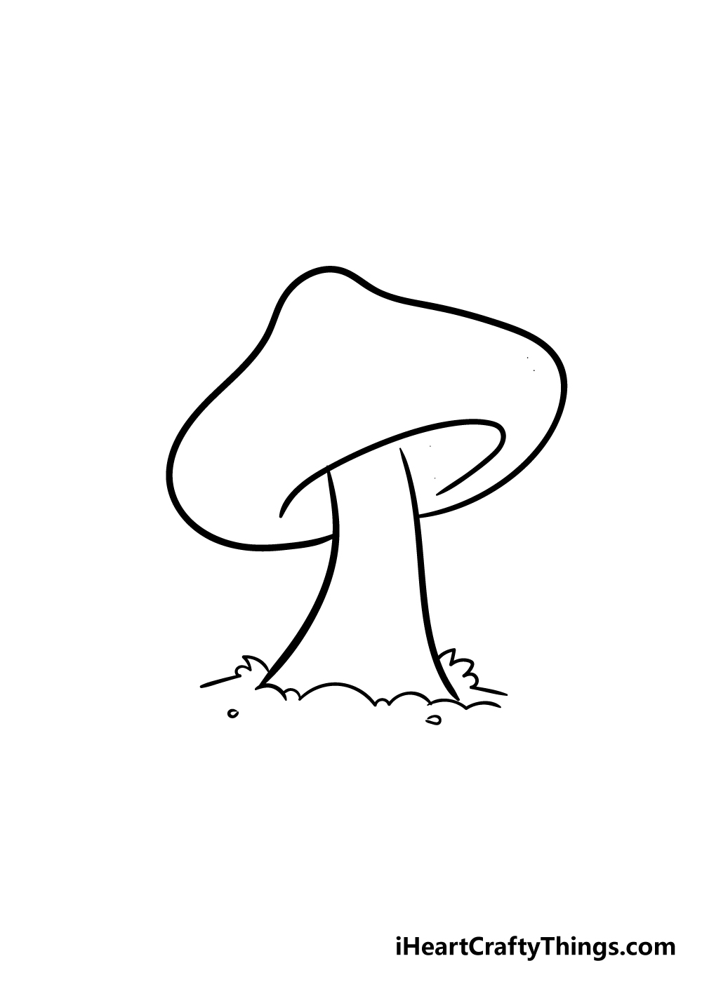 mushroom drawing step 4