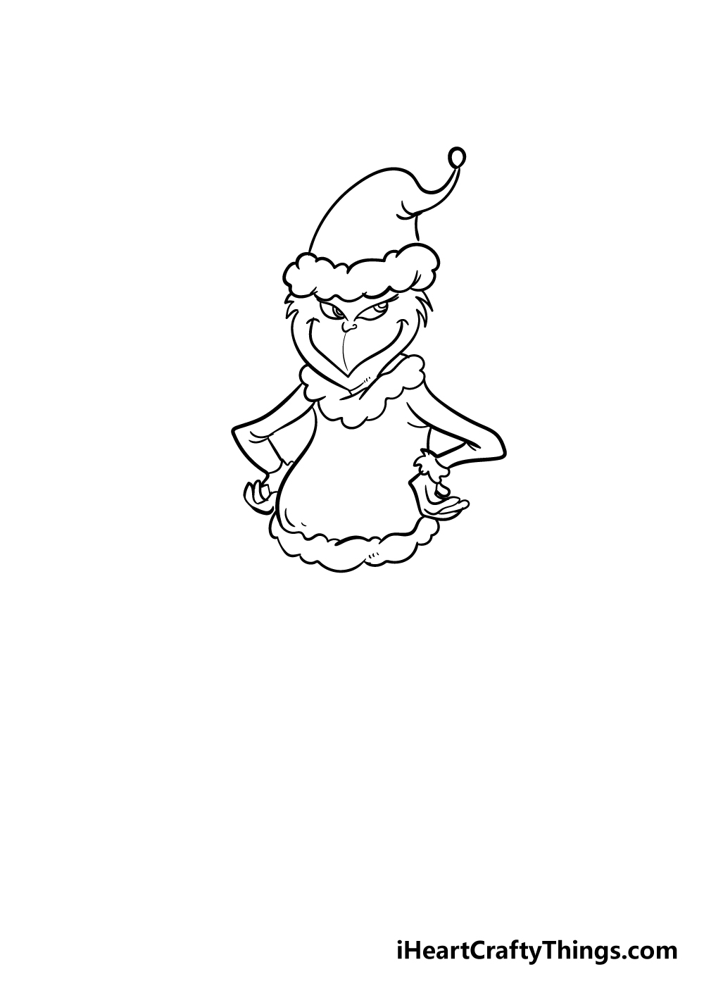 grinch drawing step 5