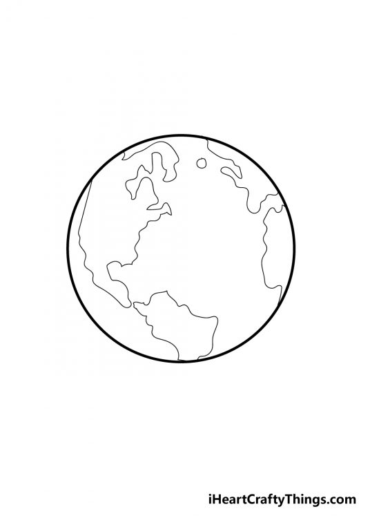 Earth Drawing - How To Draw The Earth Step By Step