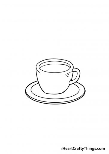 Coffee Cup Drawing - How To Draw A Coffee Cup Step By Step