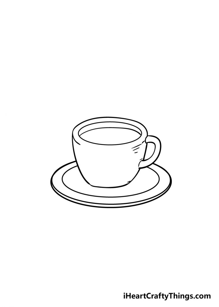 Coffee Cup Drawing - How To Draw A Coffee Cup Step By Step