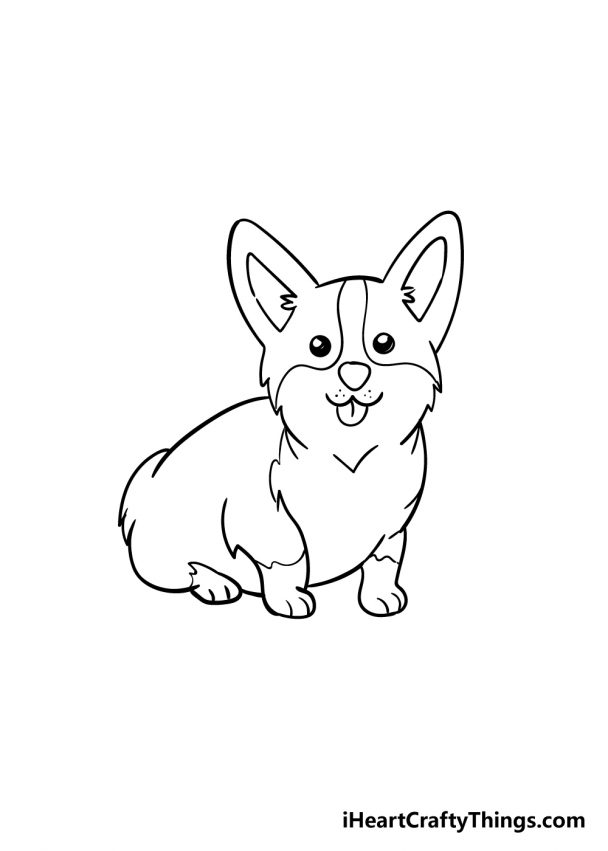 Corgi Drawing - How To Draw A Corgi Step By Step