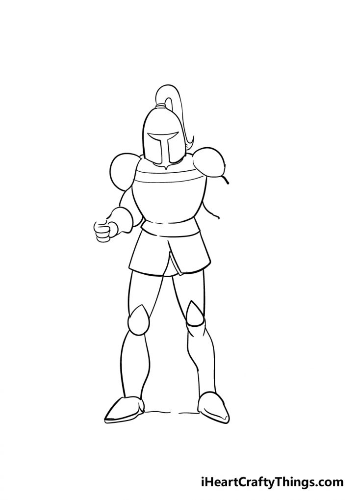 Knight Drawing - How To Draw A Knight Step By Step