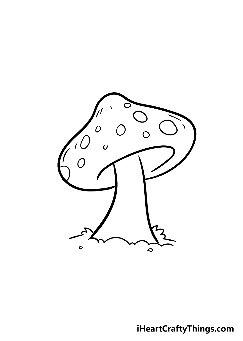 mushroom drawing step 5