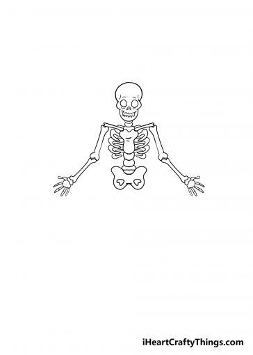 Skeleton Drawing - How To Draw A Skeleton Step By Step!