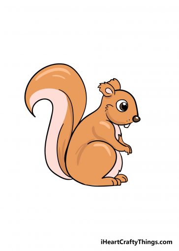 Squirrel Drawing - How To Draw A Squirrel Step By Step