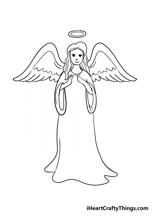 Angel Drawing - How To Draw An Angel Step By Step