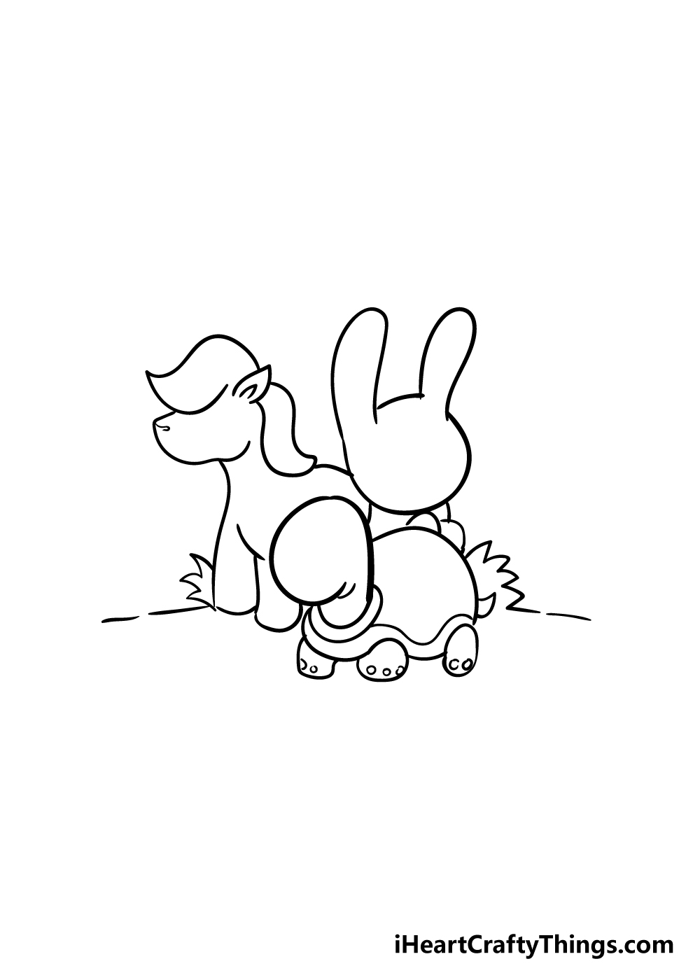 cute animals drawing step 6