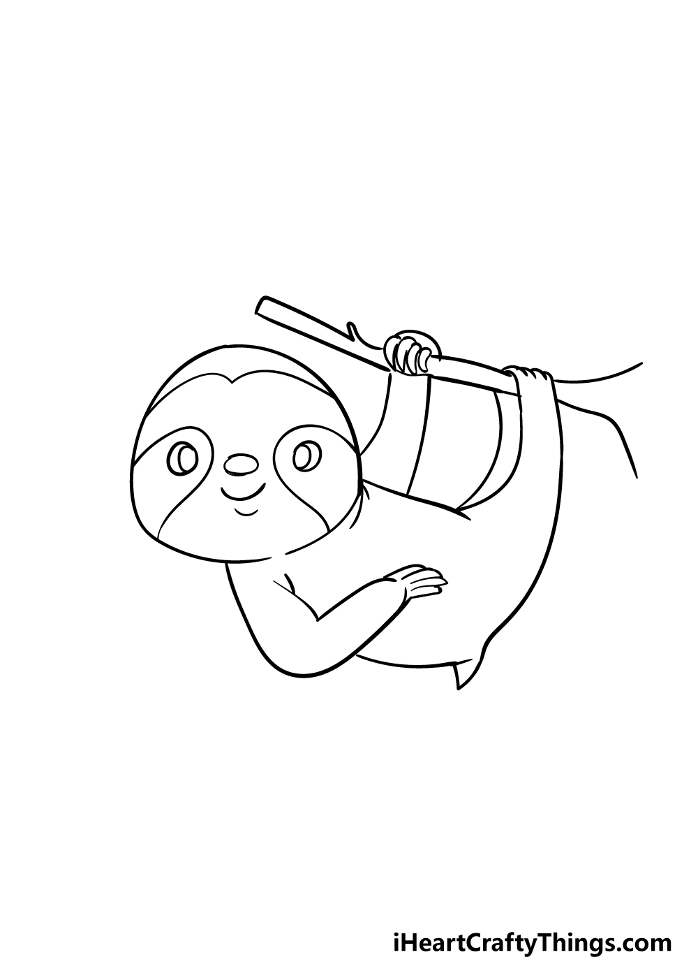sloth drawing step 6