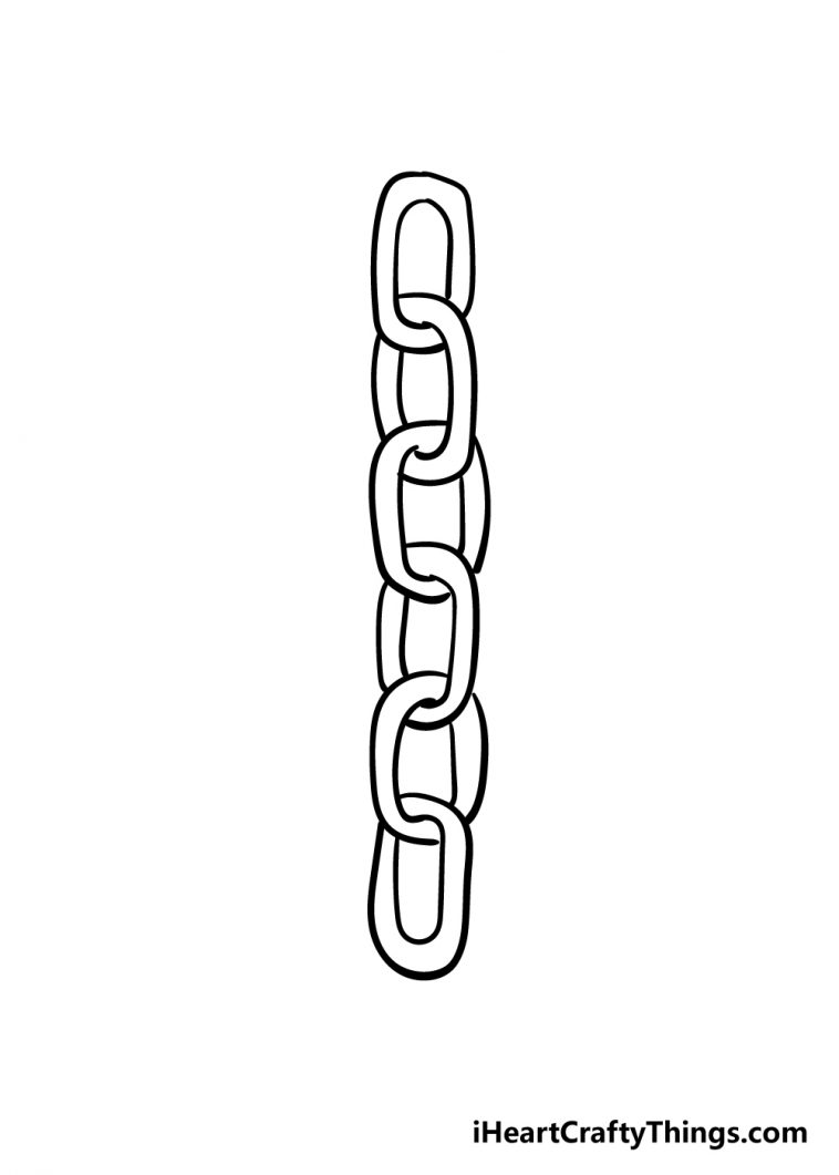 Chains Drawing How To Draw Chains Step By Step