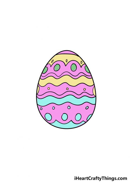 Easter Egg Drawing - How To Draw An Easter Egg Step By Step