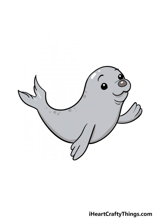 Seal Drawing - How To Draw A Seal Step By Step