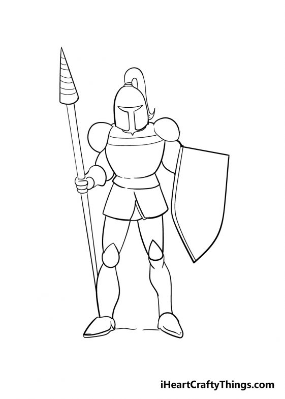 Knight Drawing - How To Draw A Knight Step By Step