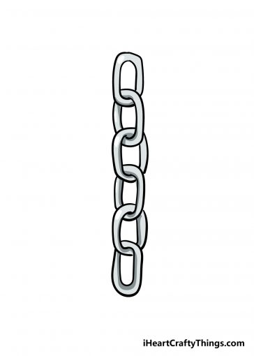 Chains Drawing - How To Draw Chains Step By Step