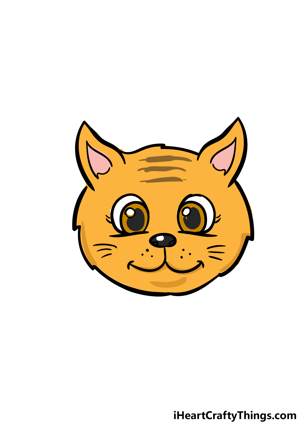 vẽ mặt mèo bước 8
