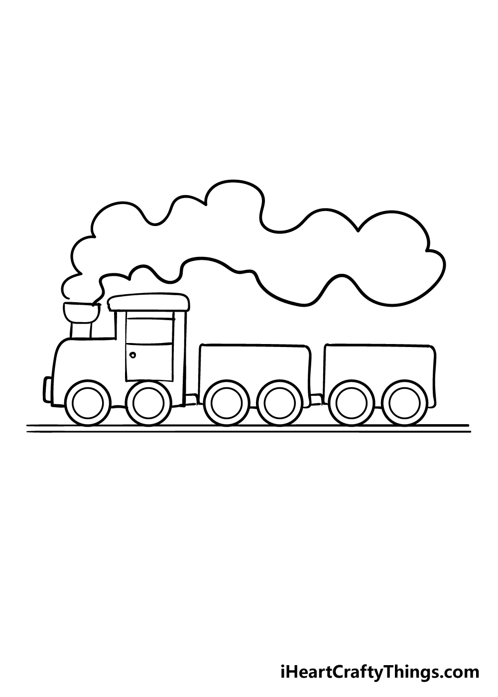 Train Drawing How To Draw A Train Step By Step