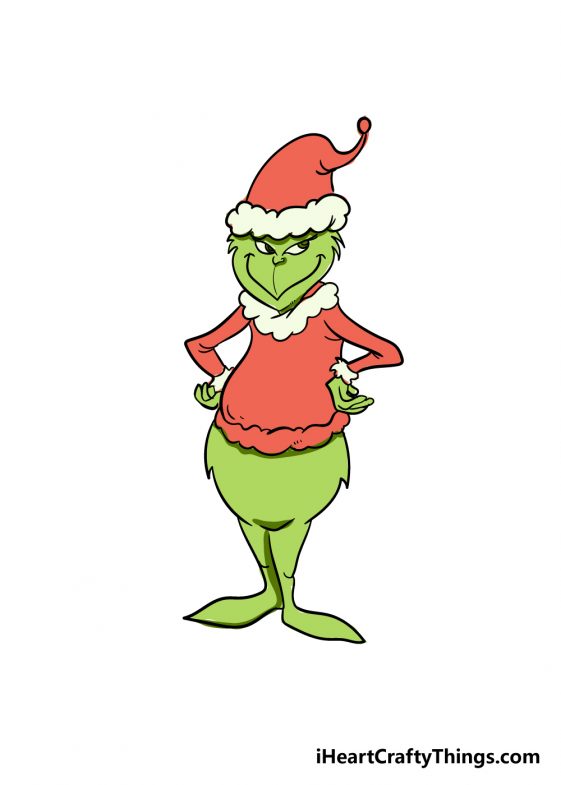 Grinch Drawing - How To Draw The Grinch Step By Step