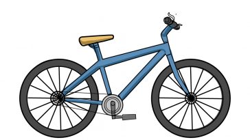 bike drawing step 9