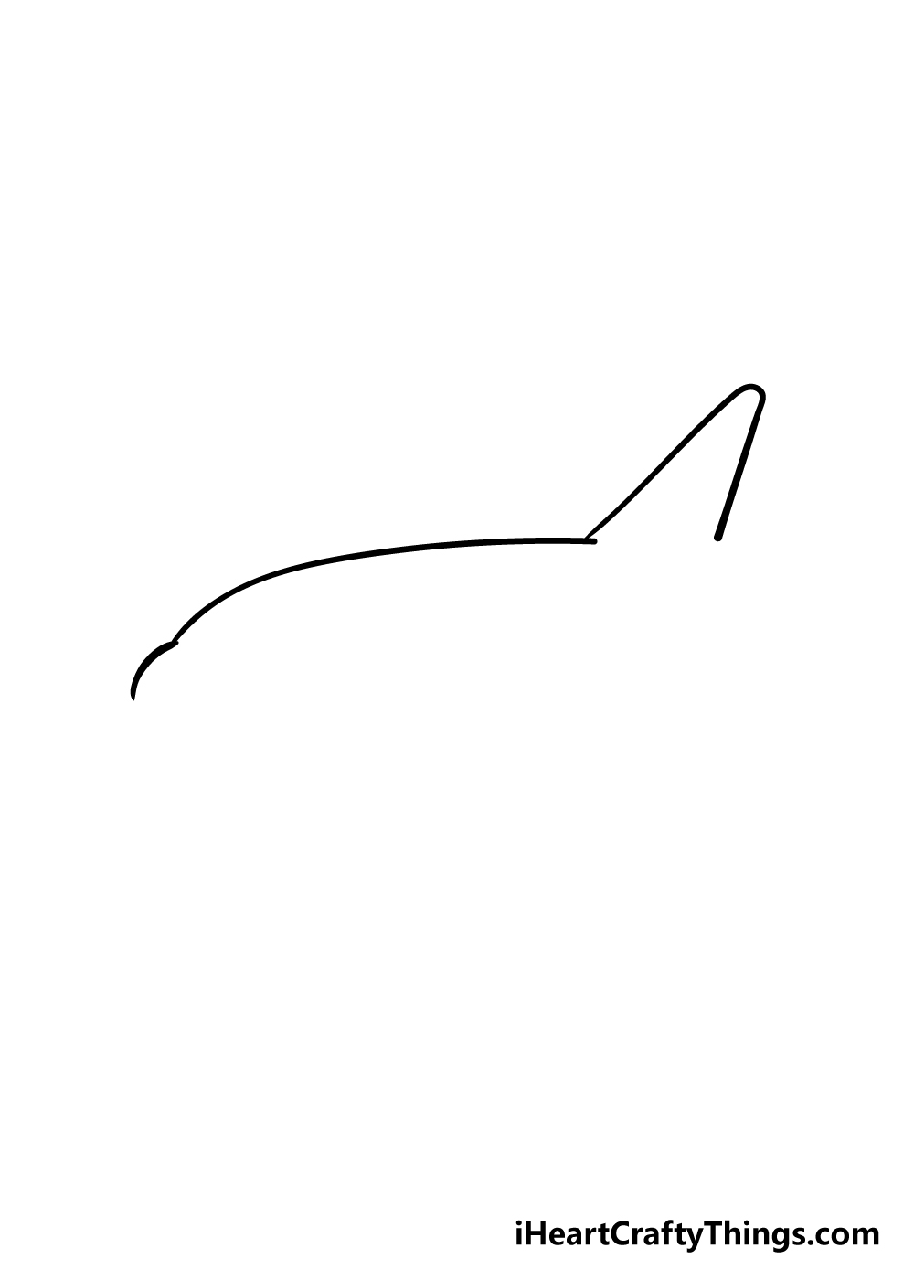 airplane drawing step 1