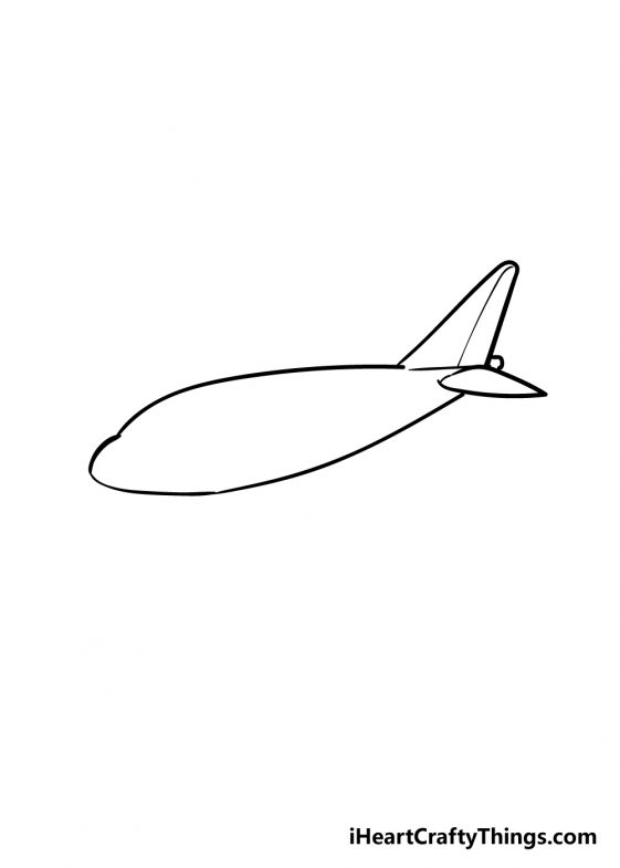 Airplane Drawing - How To Draw An Airplane Step By Step