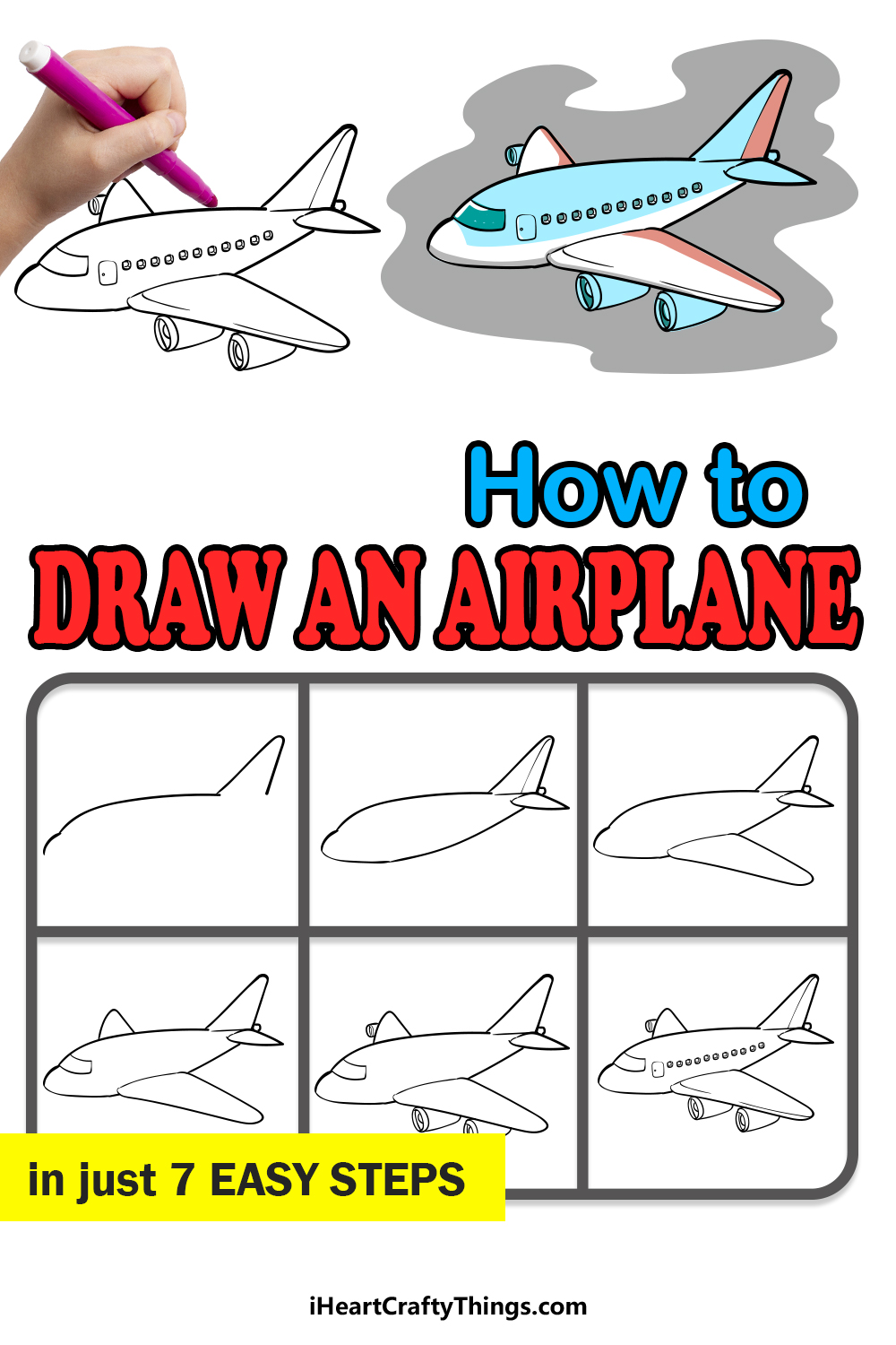 airplane simple drawing