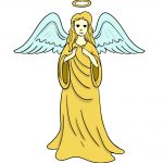 how to draw angel image