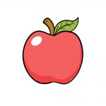 how to draw apple image