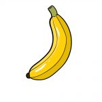 how to draw banana image