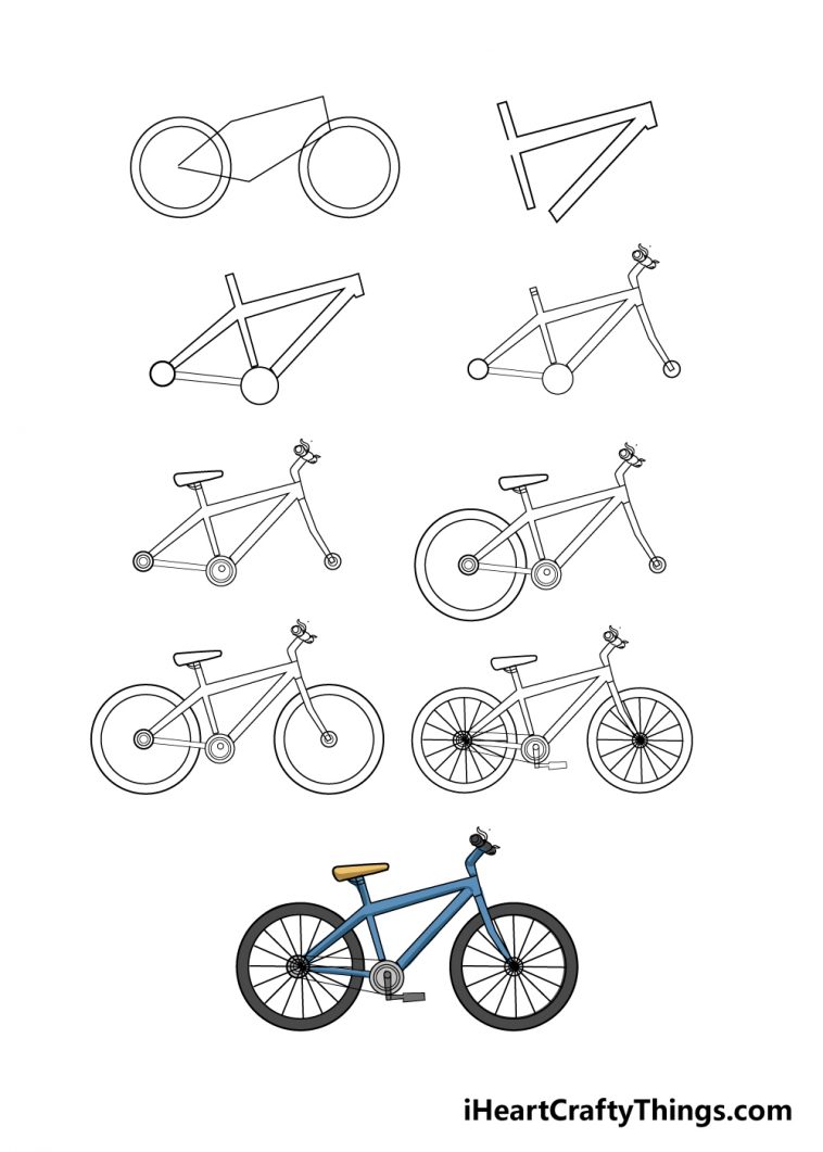 Bike Drawing - How To Draw A Bike Step By Step