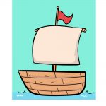 how to draw a boat image