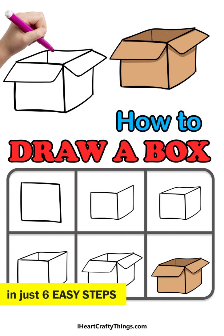 Box Drawing How To Draw A Box Step By Step