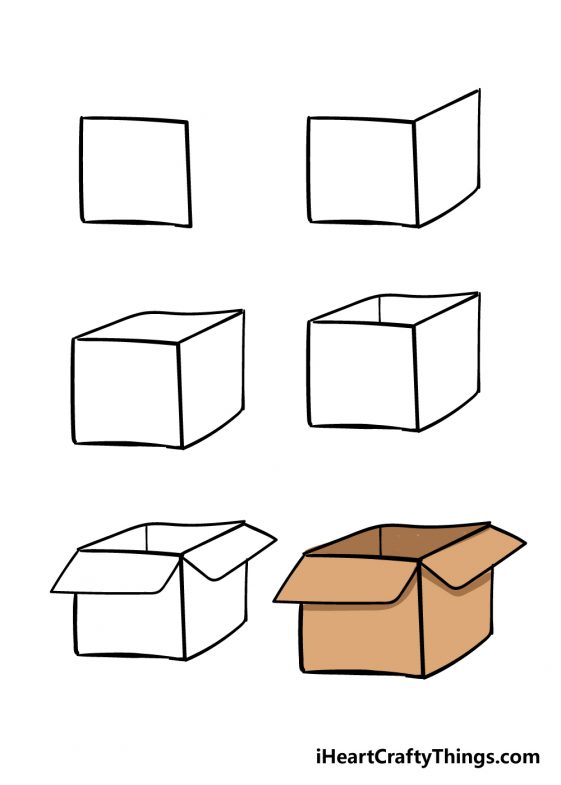 how-to-draw-a-box-with-easy-step-drawings-youtube