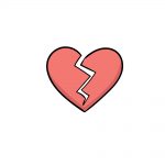 how to draw a broken heart image