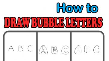 A complete guide on how to draw fun Bubble Letters