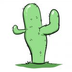 how to draw cactus image
